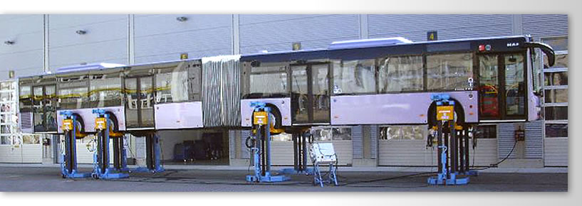 Ob drei Radgreifer für z.B. Wohnwagen oder als 8er Radgreifer-Anlage für Gelenkbusse