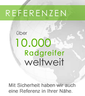 Unsere Radgreifer-Anlagen finden Sie weltweit in über 60 Ländern