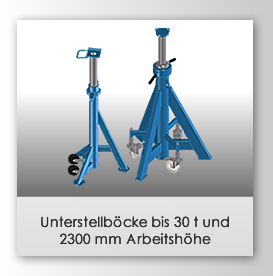 Unterstellböcke / Absetzvorrichtungen bis 30 t